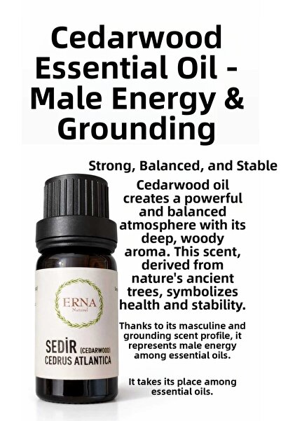 Mina Souvenir زيت السدر - للرجال/طاقة وقوة وراحة، قوة، نوم هادئ