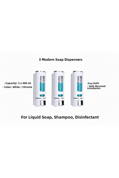 MAİN SHOP Ръчен дозатор за сапун за монтаж на стена Дозатор за течен сапун за...