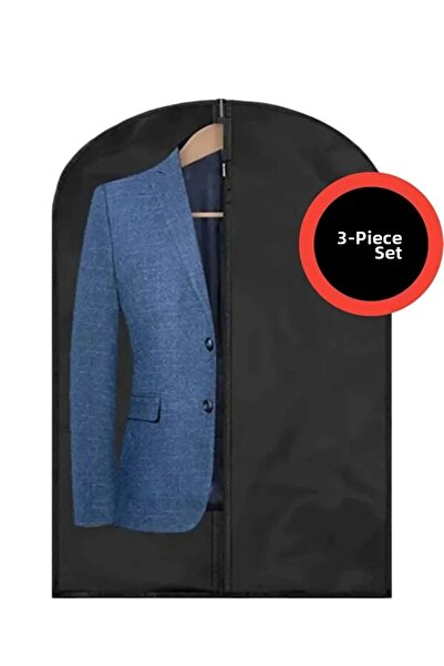 she berrak 3 bucăți Husă pentru costum Organizator dulap Gamboç 60x100 cm*3 b...