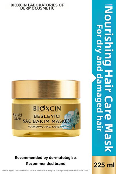 Bioxcin Nourishing Oils Hair Care Mask 225 ml – Repairing Care for Dry and Da...