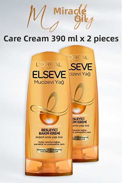 ELSEVE Miraculous Oil Nourishing Care Cream Amla Oil 390 ml X 2 Pieces