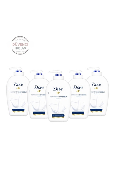 Dove مجموعة من 5 قطع من الصابون السائل المرطب المغذي بعمق 450 مل