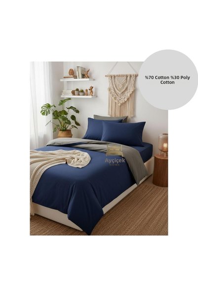 ayçiçek home Double Duvet Cover Set 180/200 Elastic-Free Bed Sheet 180/220 Du...