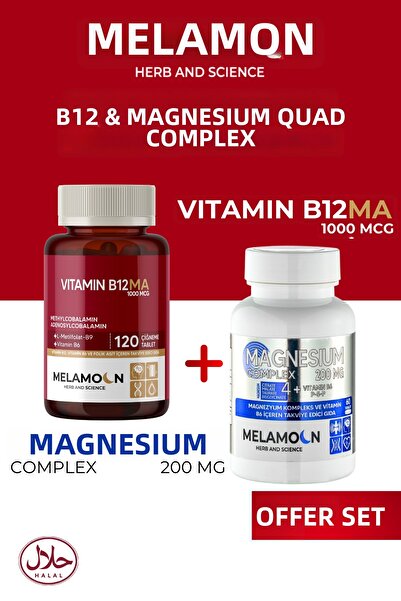 Melamoon B12, B6 and Folic Acid and Magnesium Complex Set
