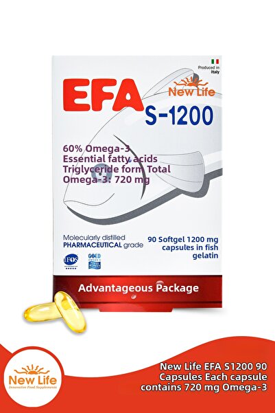 New Life نيوليف إيفا إس 1200 ملغ 90 كبسولة