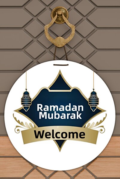 Dormot High-Quality Digital Printing, Welcome Ya City Ramadan-Themed Door Dec...