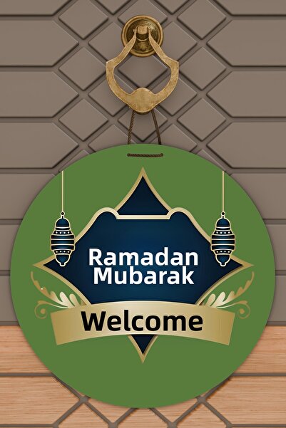 Dormot High-Quality Digital Printing, Welcome Ya City Ramadan-Themed Door Dec...