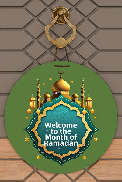 Dormot High-Quality Digital Printing, Welcome Ya City Ramadan-Themed Door Dec...
