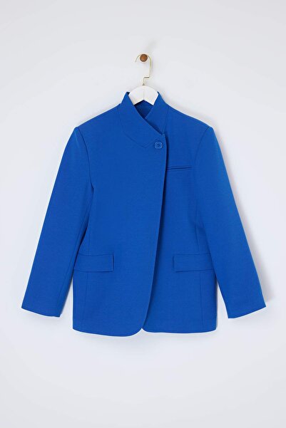 Trendyol Collection Jachetă tip blazer căptușită și căptușită cu guler înalt ...