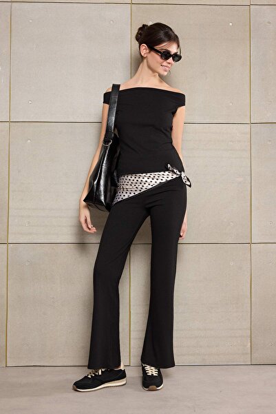 Trendyol Collection Set de îmbrăcăminte pentru adolescenți, negru, simplu, mu...