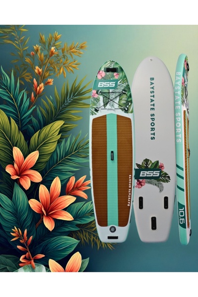 BAYSTATE SPORTS Stand Up Paddle Board 10.6 Inflatable - 320 X 86 X 15cm - Kür...
