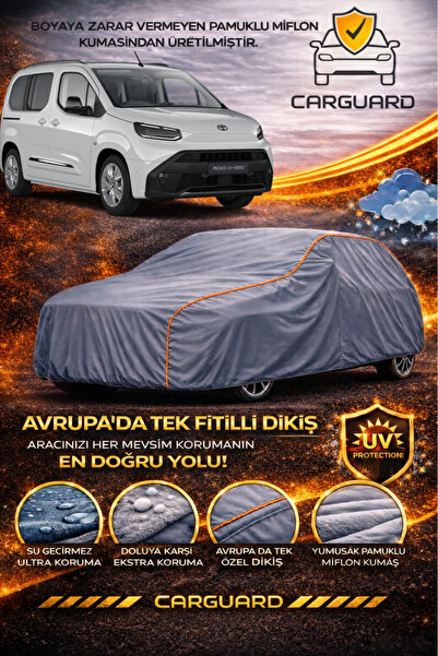 CarGuard غطاء خيمة سيارة فاخر متوافق مع تويوتا برواس سيتي، مصنوع من مادة المي...