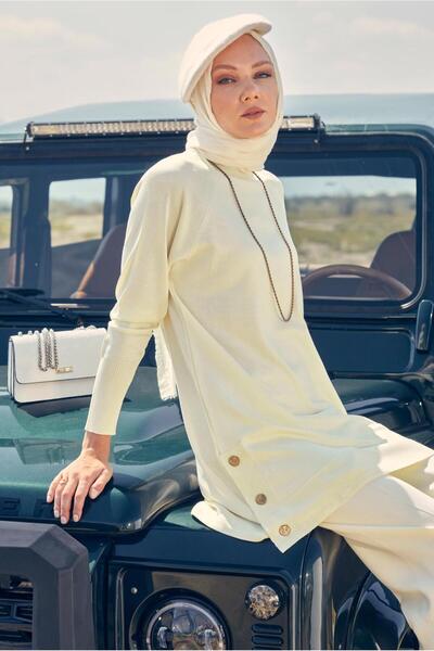 Alvina 44055 Model Turtleneck Tricotaj Tunica