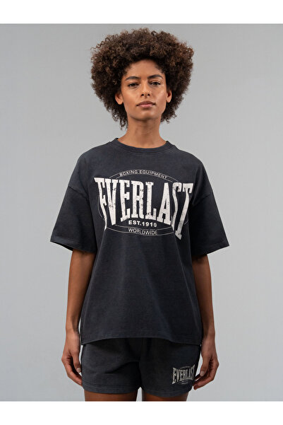 EVERLAST Автентична дамска тениска за бокс Wmn Oversize Anthracite