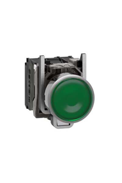 Schneider Electric XB4BW33M5 - زر أخضر مضيء، 230 فولت تيار متردد