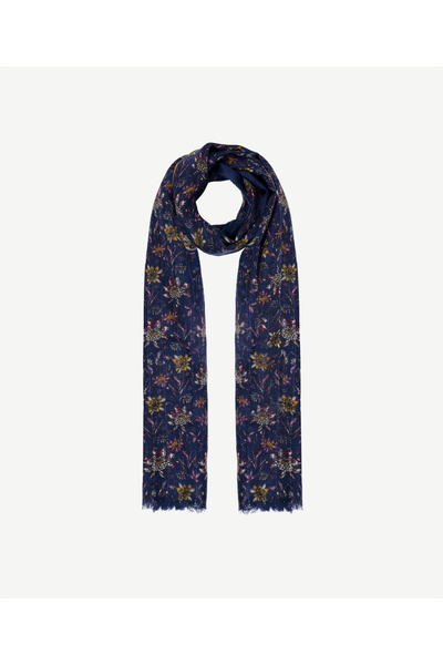 Yargıcı Floral Patterned Wool Shawl