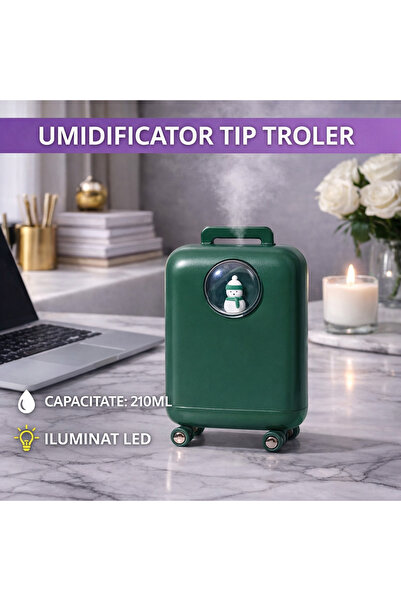 SMARTECH Umidificator de aer, purificator de aer, rezervor de 210 ml, cu ilum...