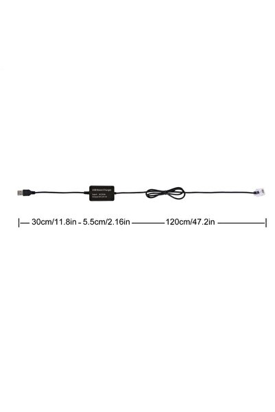 Choice كابل توصيل USB إلى RJ11، كابل طاقة كاشف الرادار USB إلى RJ11/DC 3.5، ق...