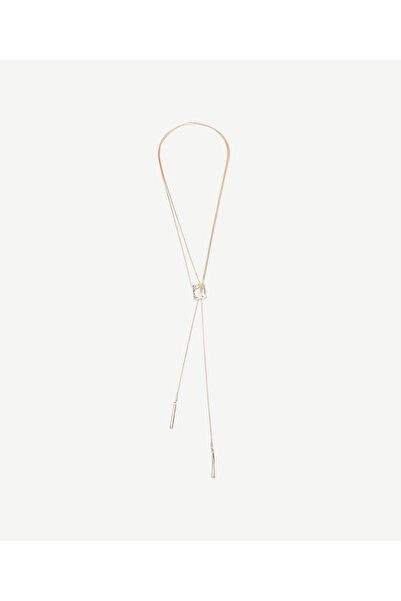 Yargıcı Kapama Detaylı Uzun Kolye