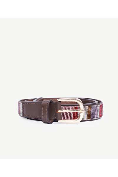 Yargıcı حزام متعدد الألوان مطرز بالخرز