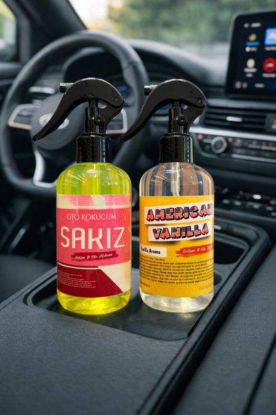 oto kokucum American Vanilla ,Sakız esanslı Oda ve Oto Kokusu 2 li set 2x250 ml