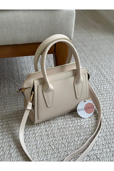 BAGLOVİS GEANT DE UMĂR MINIMAL ȘI ELEGANT CREAM PENTRU FEMEI