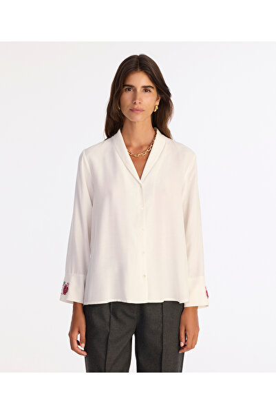 Yargıcı Geniş Şal Yaka Uzun Kol Gömlek
