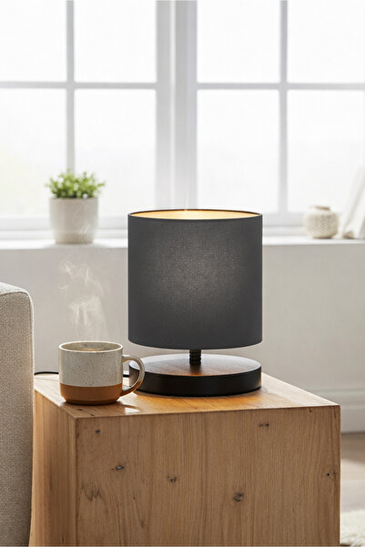 HOMİNG Design Abajur Mini Boy Kumaş Ve Pvc Başlıklar