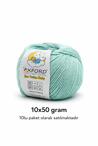 Oxford İplik 10'lu Paket Eco Cotton Baby - Ince Cotton Ip - Tığ Işi - Punch Ipi
