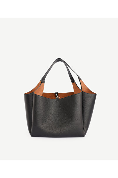 Yargıcı Alcantara Astarlı Deri Omuz Çantası