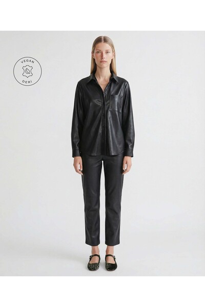 Yargıcı Boyfriend Shirt Collar Long Sleeve Shirt