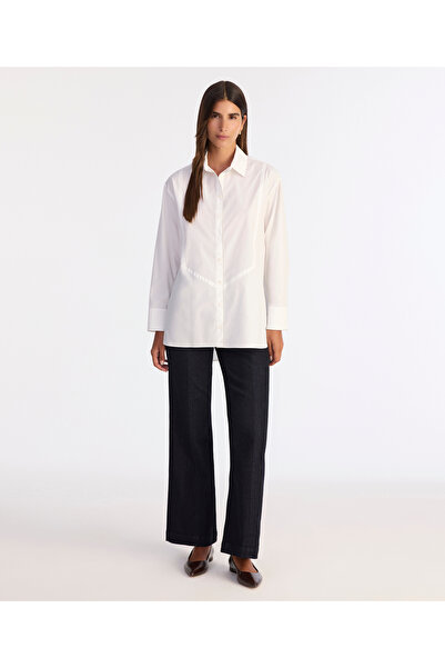 Yargıcı Wide Shirt Collar Long Sleeve Shirt