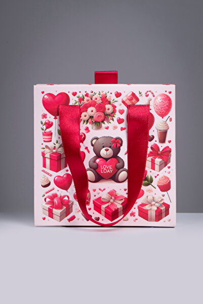 Elika Silver Ayıcık Premium Takı Hediye Kutusu & Çantası – Kurdele Askılı Öze...