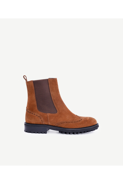 Yargıcı Staple Detailed Elastic Leather Boots