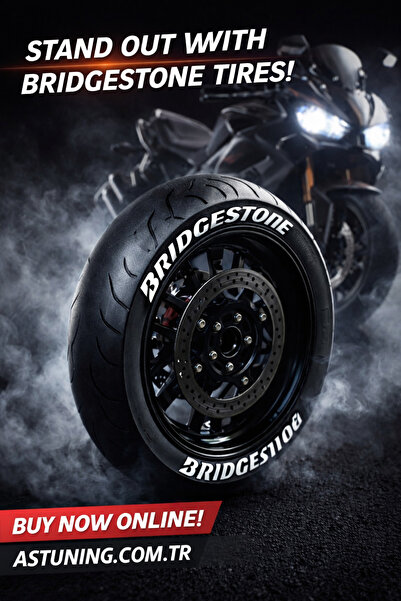 ASTUNİNG Bridgestone Motosiklet Ve Otomobil Araç 3d Oto Lastik Yazısı Sticker Arma 8 Adet