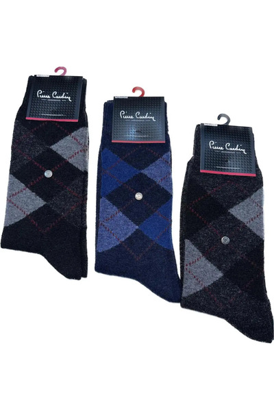 Pierre Cardin Men 2 bucăți - șosete pentru bărbați, fără cusături, din lână d...