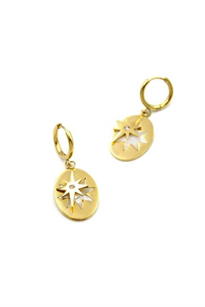 NOVAHAVEN Polar Star Dangle Earrings - Gold