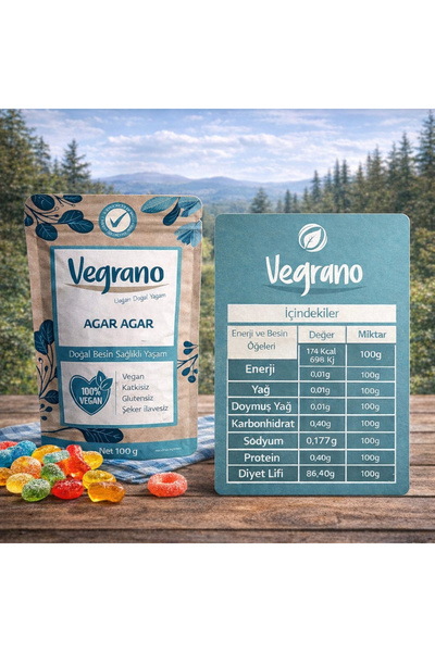 Vegrano Agar Agar 100 Gr