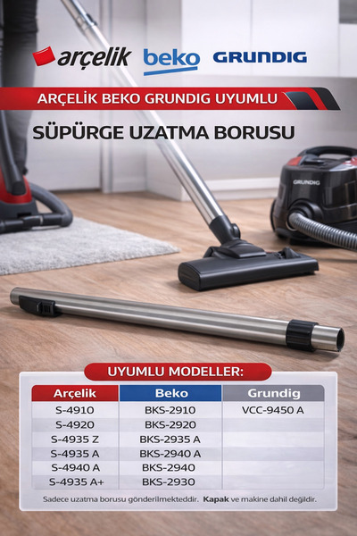 Arçelik Tub de prelungire pentru aspirator Tornado Silence - Model S 4910