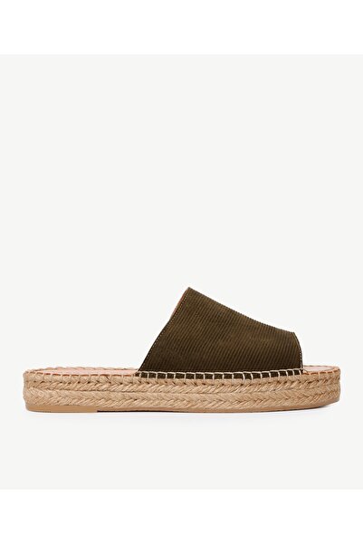 Yargıcı Deri Espadril Terlik