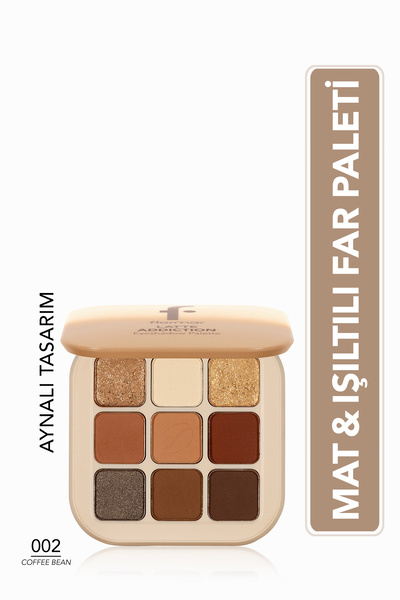 Flormar Latte Mat ve Işıltılı Mini Göz Farı Paleti - Aynalı - 002 COFFEE BEAN