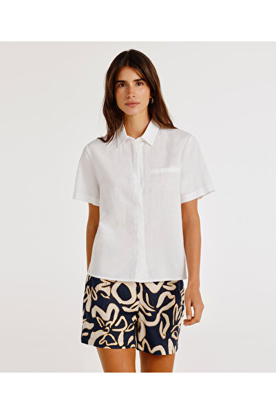 Yargıcı Kısa Kollu Fileto Cepli Gömlek