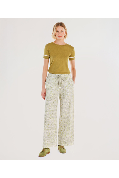 Yargıcı Bağlama Detaylı Pantolon