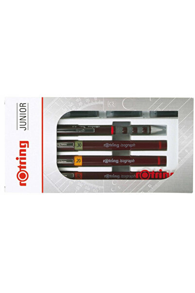 Rotring Isograph Rapido Junior Set 0.2-0.3-0.5+0.5 Tikky / S0699320