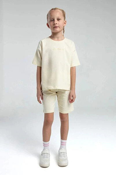 Rolypoly Kız Çocuk Sarı Bermuda Takım