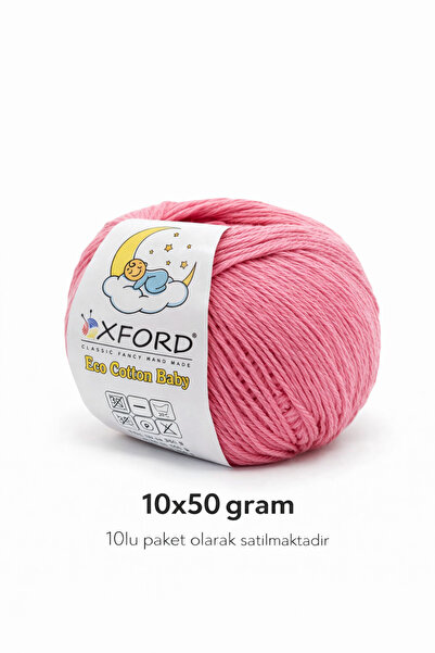 Oxford İplik 10'lu Paket Eco Cotton Baby - Ince Cotton Ip - Tığ Işi - Punch Ipi