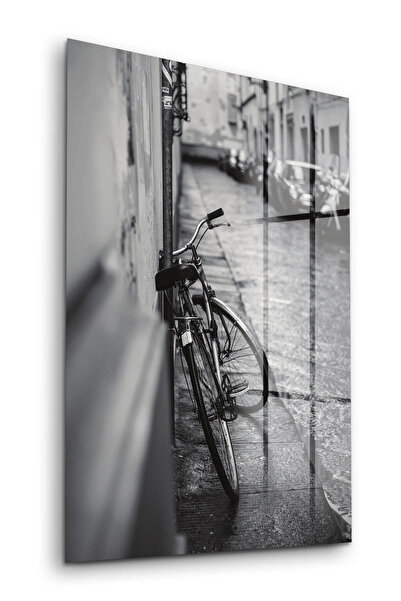 Decovetro Masă din sticlă Vintage City Bycle