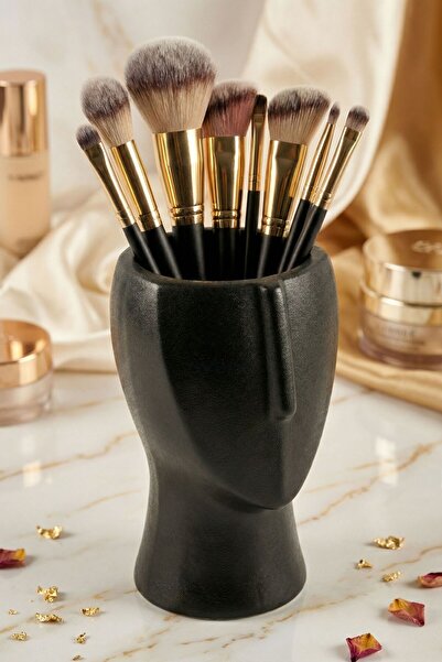 Evene Diş Fırçalığı Diş Fırçalık Diş Fırçası Standı Diş Fırçası Tutucu Siyah ...