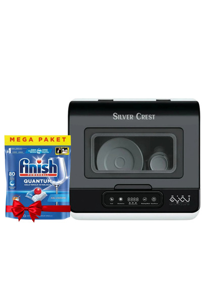 Silver Crest غسالة أطباق محمولة سعة 8 لتر مزودة بخاصية التعقيم بالأشعة فوق ال...