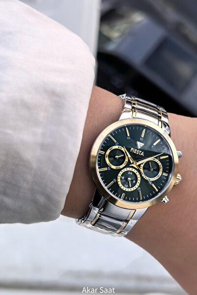 Fiesta ساعة يد نسائية F25017L بحزام فولاذي